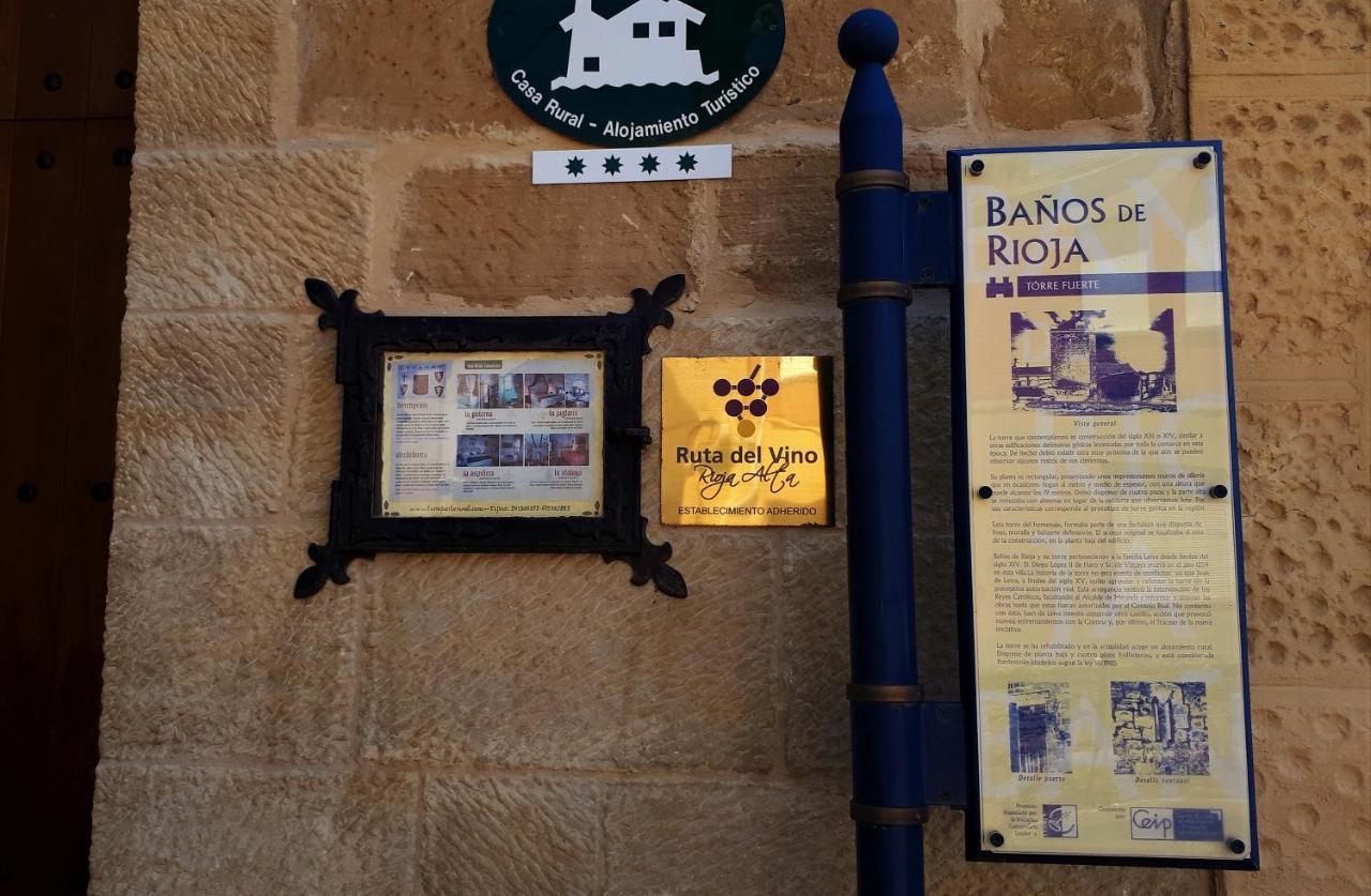 Torre Fuerte Siglo XIII Guest House Banos de Rioja Ngoại thất bức ảnh